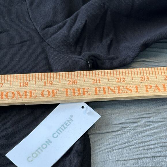 Cotton Citizen Cobain Crew Neck Sweatshirt Mens Medium Jet Black Long Sleeve NWT - Picture 8 of 9